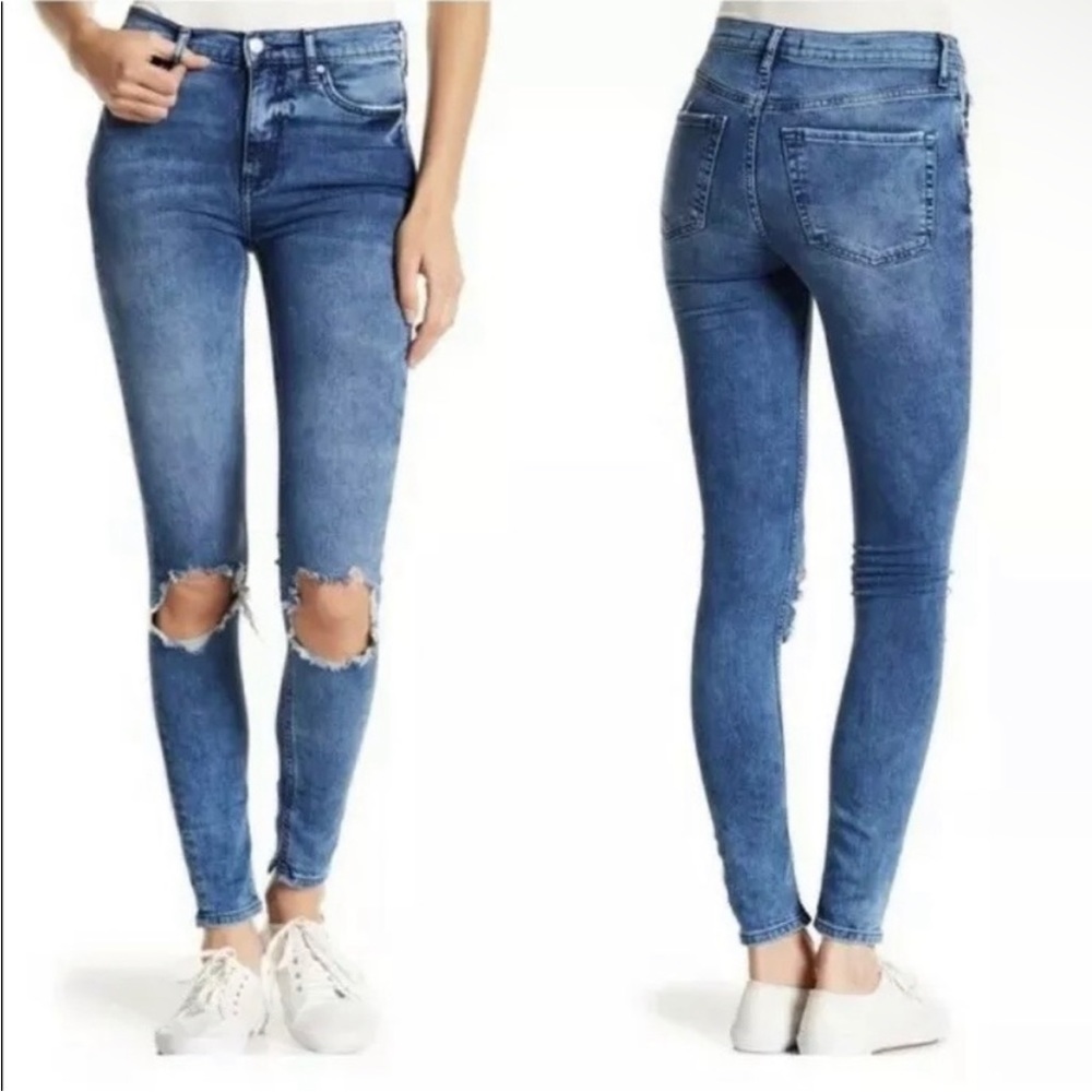 Free People Busted Knee Skinny Jeans
